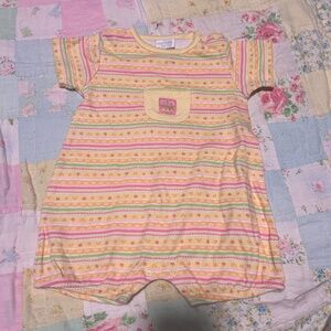 Vintage Carters Baby 6/9 Month Striped Spring Jumper